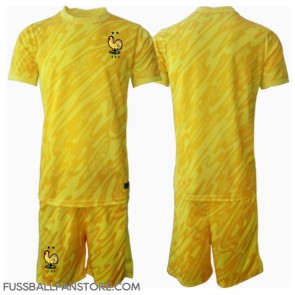 Frankreich Torwart Replik Heimtrikot Kinder EM 2024 Kurzarm (+ Kurze Hosen)